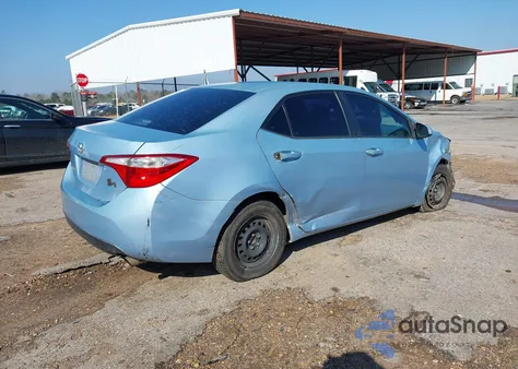 2014 Toyota Corolla L z USA, uszkodzony, nr VIN 2T1BURHE3EC139294
